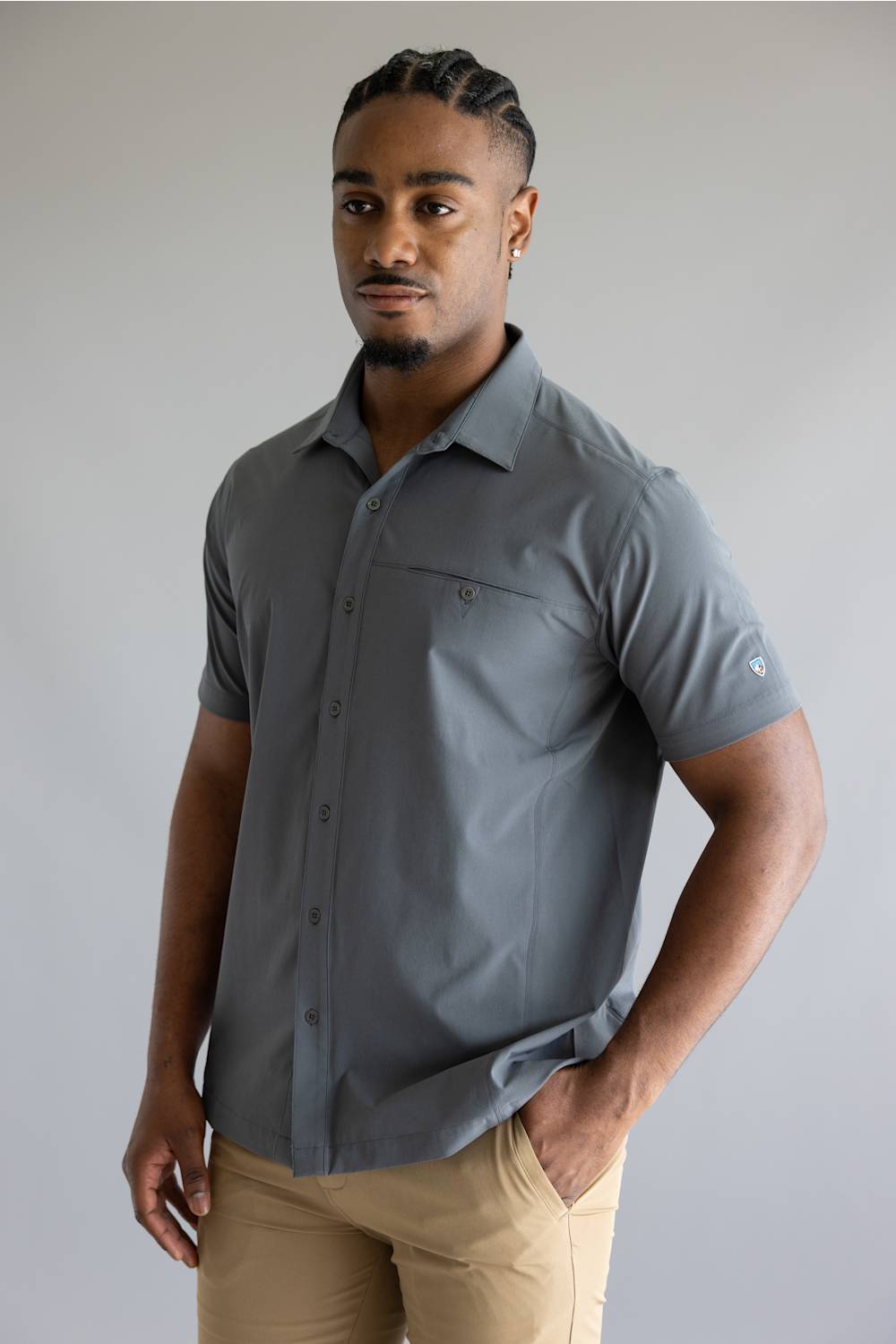 Kuhl Renegade Shirt for Men in Hurricane Grey