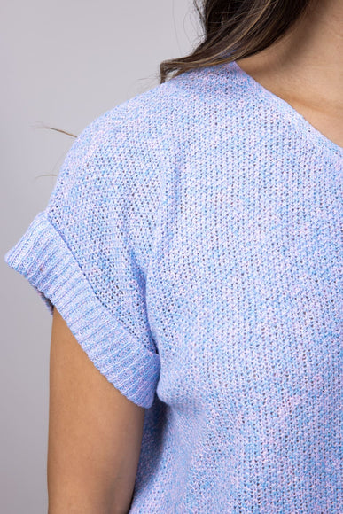 La Miel V-Neck Sweater for Women in Periwinkle
