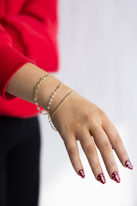 3 Piece Charm Bracelet Set in Gold