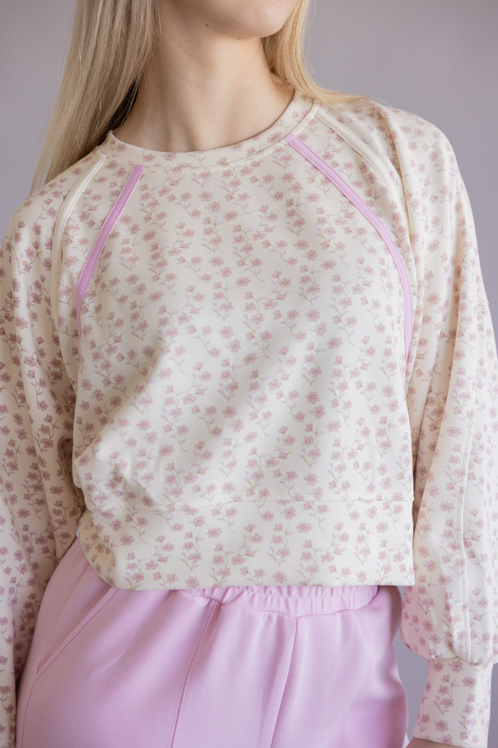 Simply Southern Lounge Pullover for Women in Blush Floral