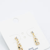 Champagne Bottle Earrings in Gold 