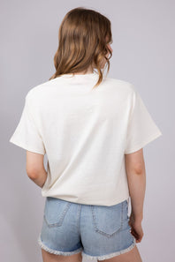 Les Sardine Stripe Oversized T-Shirt for Women in Ivory