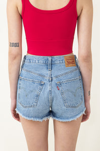 Levi’s 501 High Rise Med Wash Denim Shorts for Women