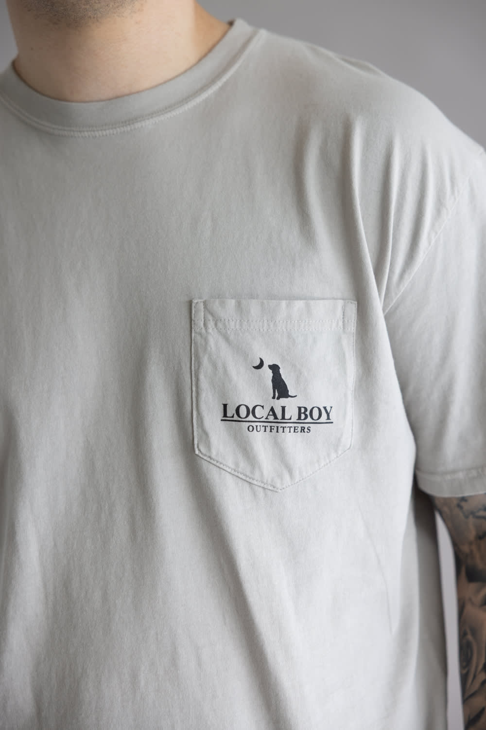 Local Boy Bronco T-Shirt for Men in Silver