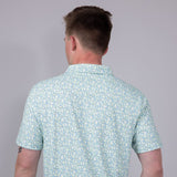 Local Boy Dirty Murtle Margarita Polo Shirt for Men in Blue Green