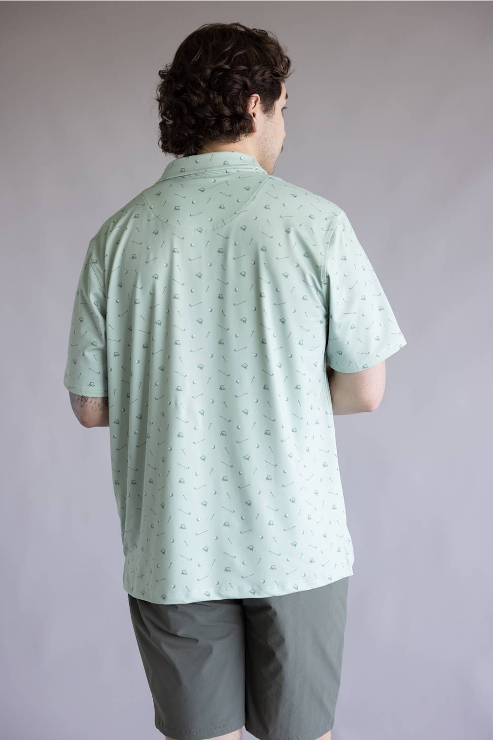 Local Boy Dirty Myrtle Gimme Putt Polo for Men in Green
