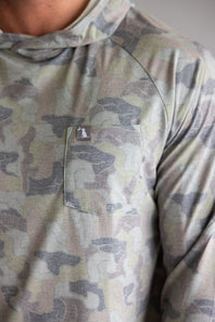 Local Boy Heather Blend Hoodie for Men in Green