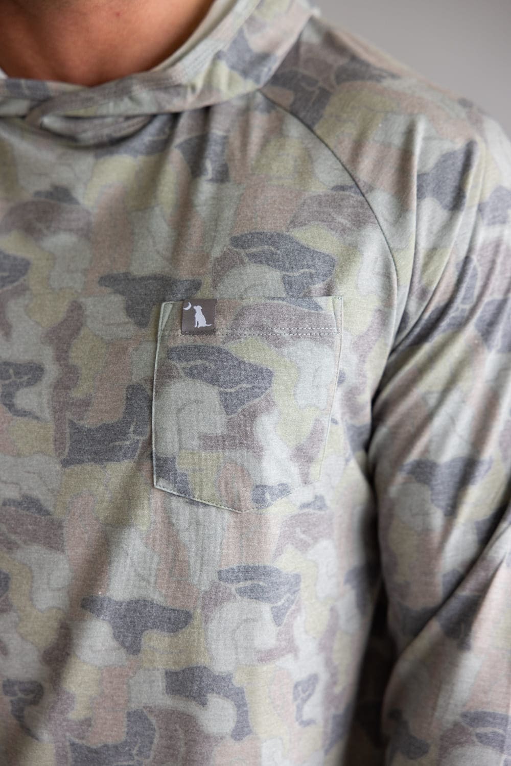 Local Boy Heather Blend Hoodie for Men in Green