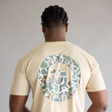 Local Boy Local Flage Bluff T-Shirt for Men in Latte Brown