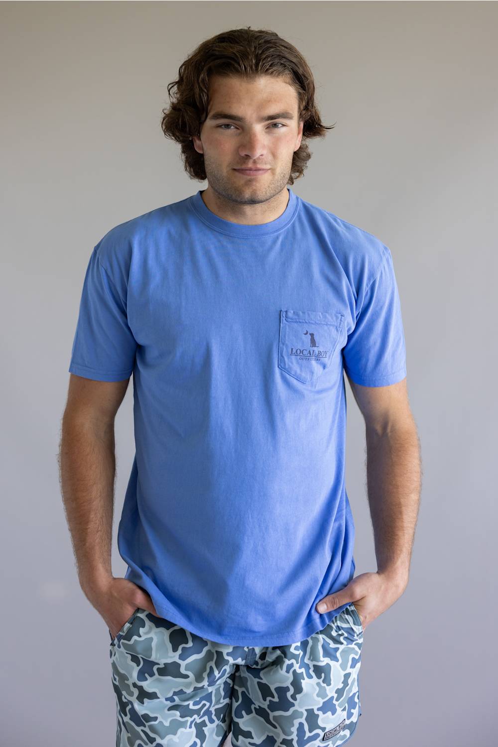 Local Boy Outfitters After Party Tee for Men in Blue