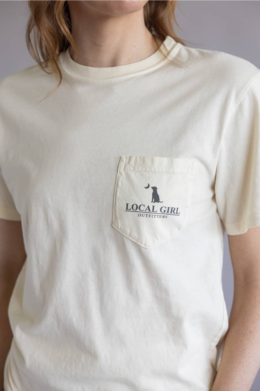 Local Girl Bluff Plate T-Shirt for Women in Ivory