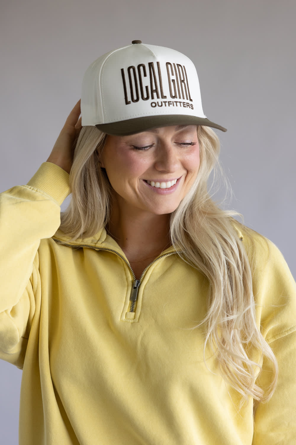 Local Girl Outfitters Stacked Rope Hat for Women in Stone