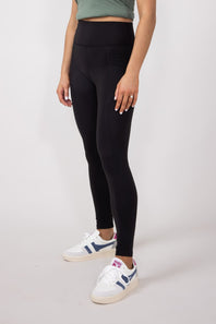 Love Tree Contour Pocket Leggings for Women in Black