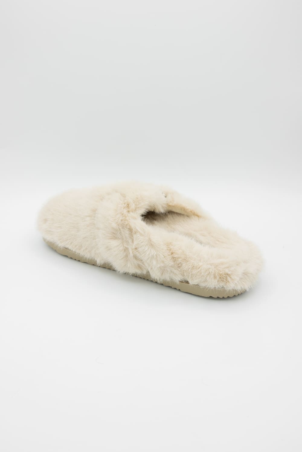 Beach by Matisse Portland Fuzzy Slippers for Women in Natural