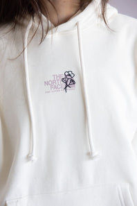 The North Face Midnight Ember Hoodie for Women in White Dune