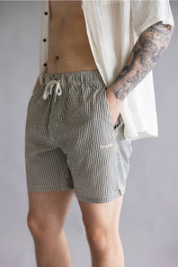 Industrie Coressia Swim Trunks for Men in Dark Sage