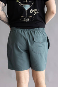 Industrie New Seersucker Swim Shorts for Men in Marine