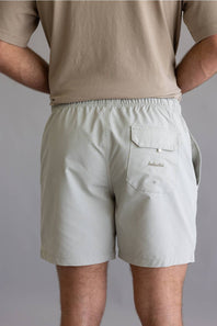 Industrie New Seersucker Swim Shorts for Men in Willow Green