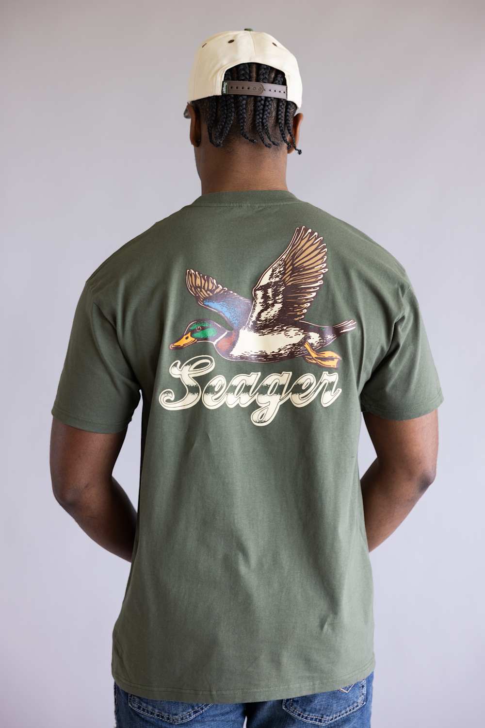 Seager Greenhead T-Shirt for Men in Surplus Green