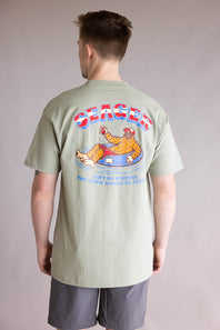 Seager Tubular T-Shirt for Men in Desert Green
