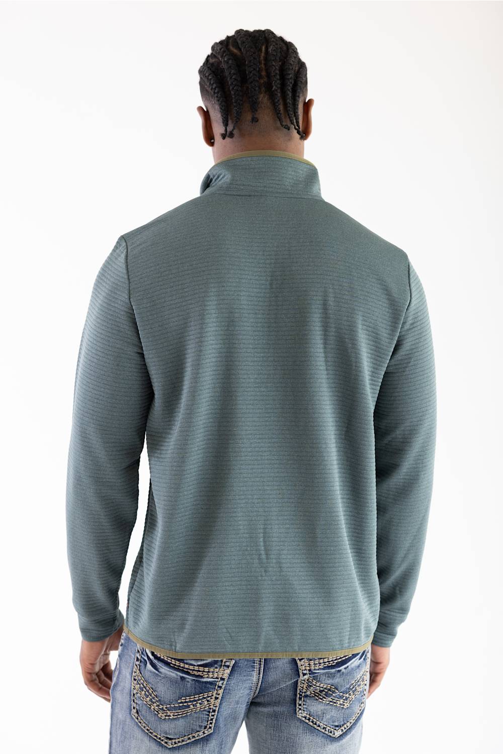 Marsh Wear Sullivan Quarter Zip Pullover for Men in Mallard Green | MWF1057-MALG-MALLARD GREEN