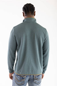 Marsh Wear Sullivan Quarter Zip Pullover for Men in Mallard Green | MWF1057-MALG-MALLARD GREEN