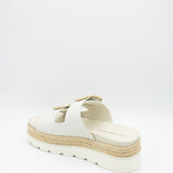 Madden Girl Mythical 2 Band Platform Sandal for Women in Bone