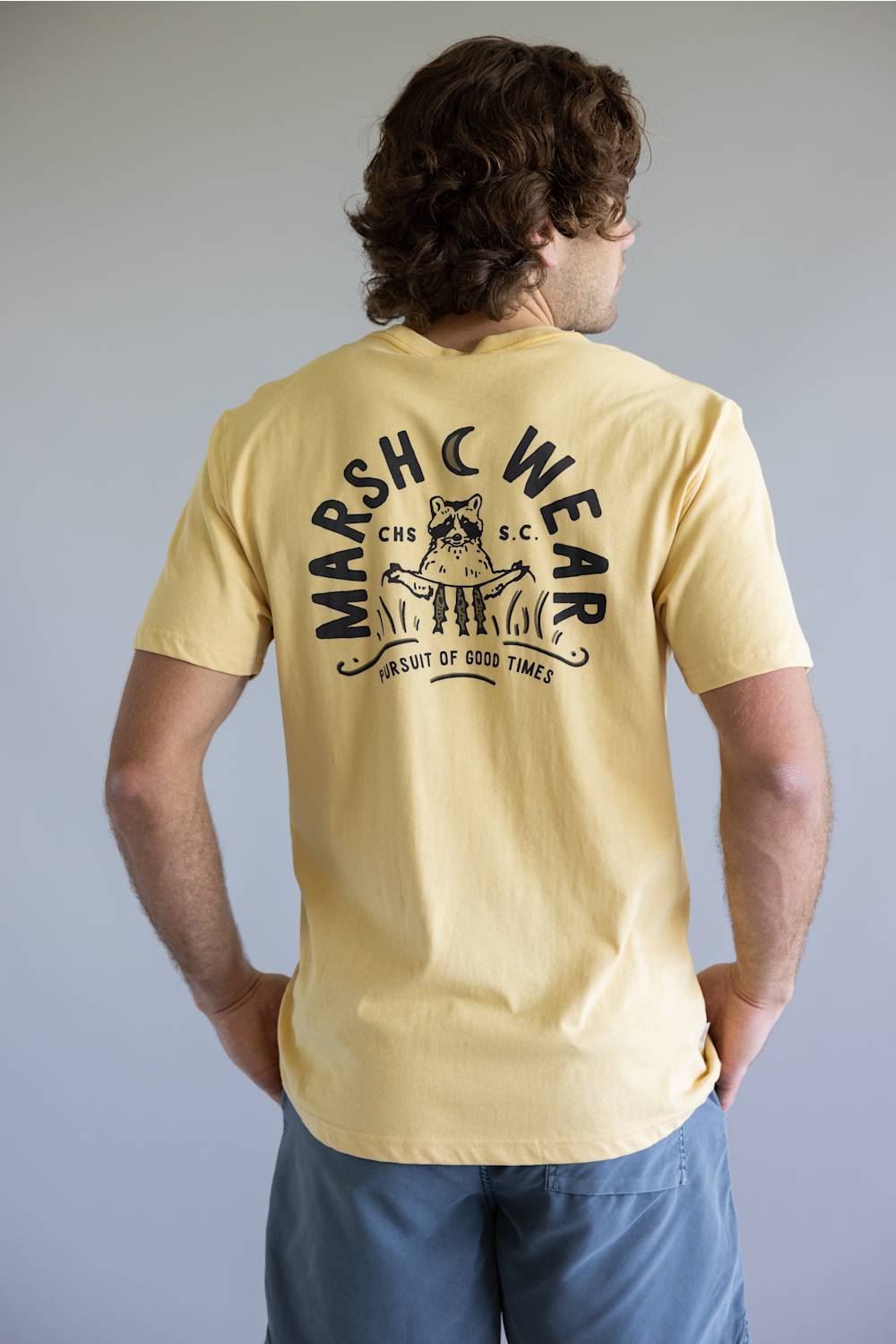 Marsh Wear Campout T-Shirt for Men in New Wheat