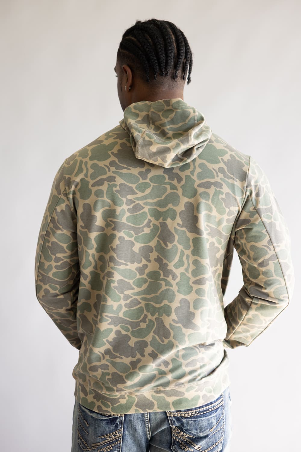 Marsh Wear Fireside Hoodie for Men in Green Mallard Camo