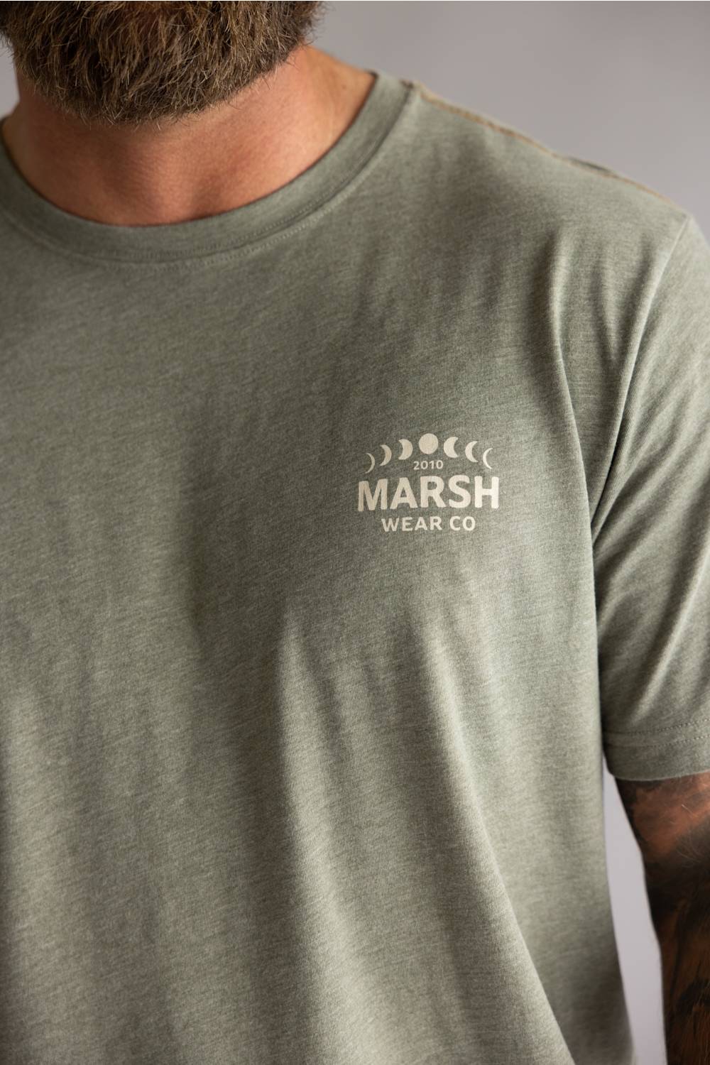 Marsh Wear Lunar T-Shirt for Men in Fossil Heather