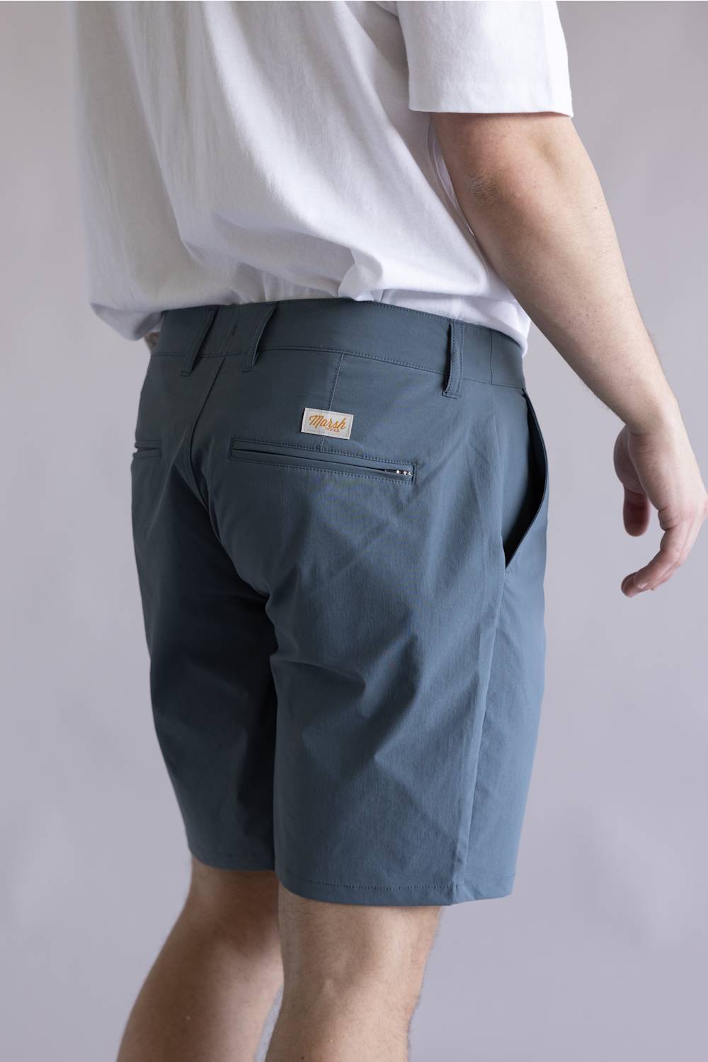 Marsh Wear Prime 8” Shorts for Men in Goblin Blue