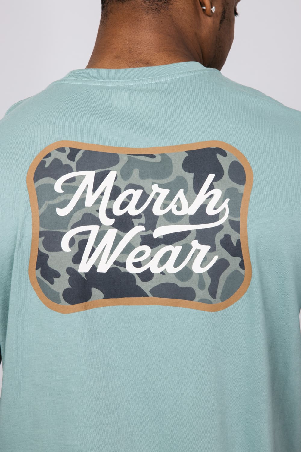 Marsh Wear Roadside Logo T-Shirt for Men in Green