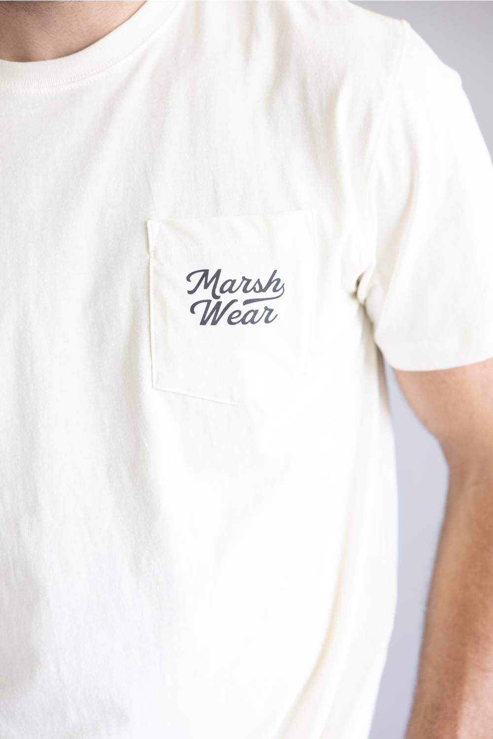 Marsh Wear Roadside Logo T-Shirt for Men in White
