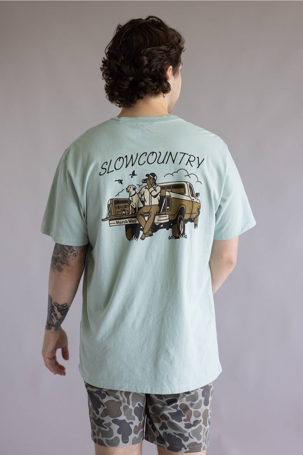 Marsh Wear Slow Country T-Shirt for Men in Agate