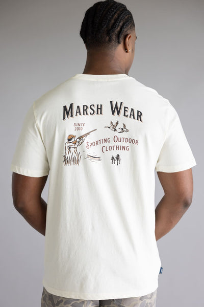 Marsh Wear Sportsman T-Shirt for Men in Vintage White