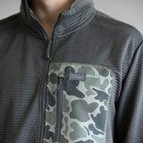Marsh Wear Sullivan ¼ Zip Pullover for Men in Ash Grey