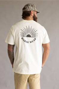 Marsh Wear Tidelock T-Shirt for Men in Antique White