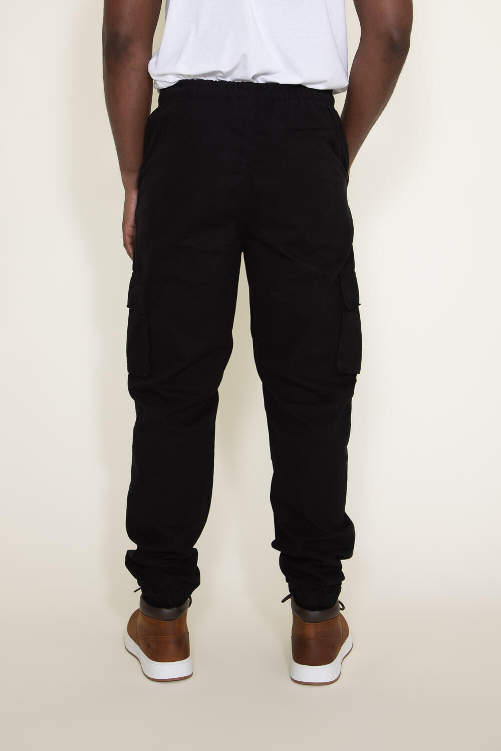 Uni Clau Mens Fashion Cargo Pants Athletic Joggers Pants Chino Trousers  Sweatpants Black Small
