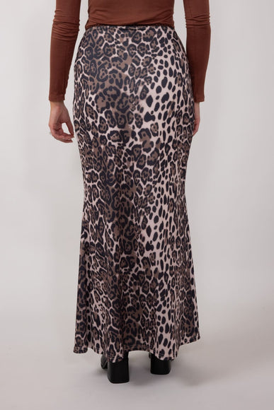 Leopard Print Maxi Skirt for Women in Animal Print