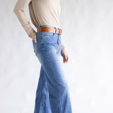 Mica High-Rise Medium Wash Clean Wide Leg Jeans for Women