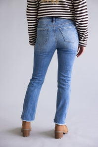 Mica High Rise Straight Crop Jeans for Women