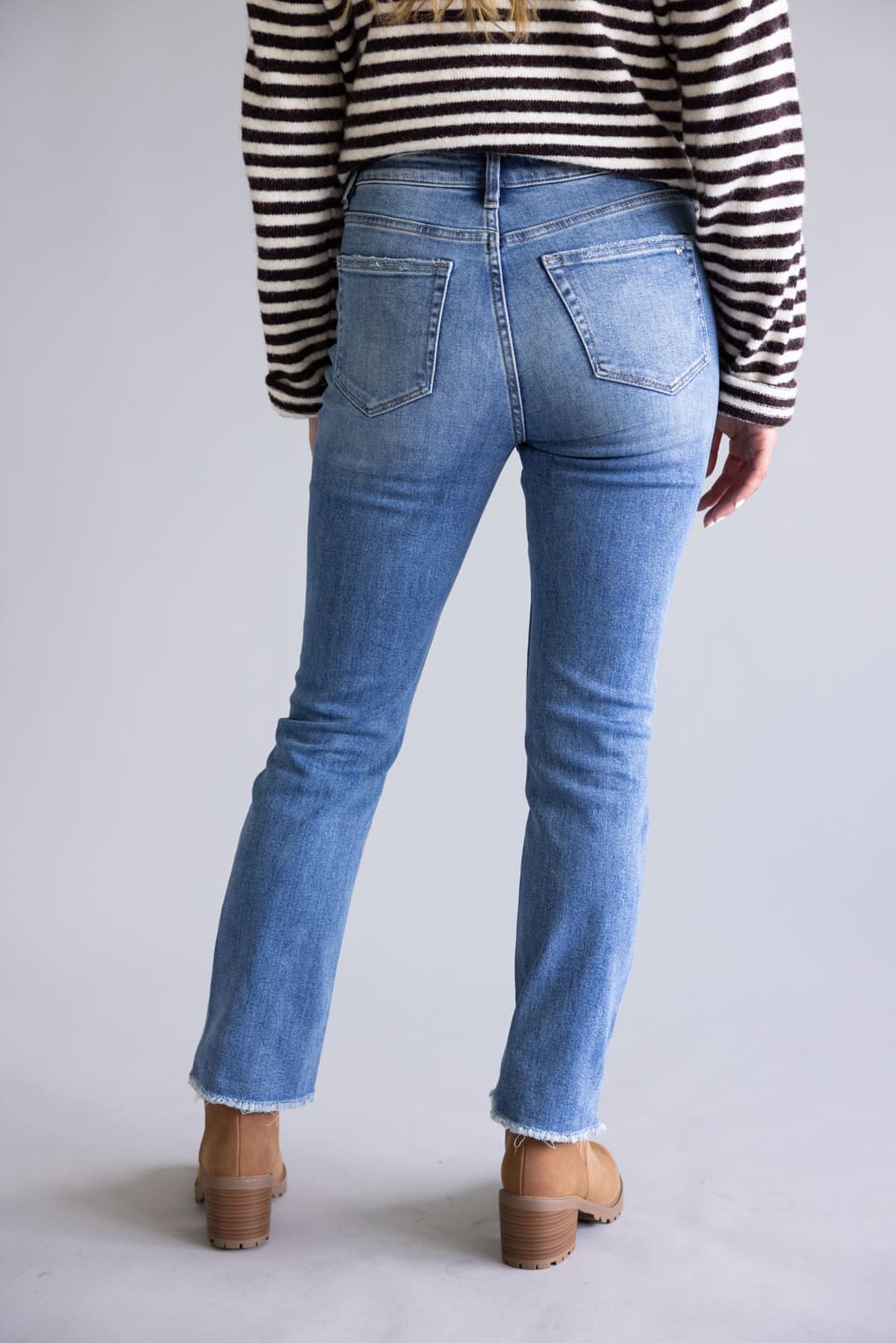 Mica High Rise Straight Crop Jeans for Women