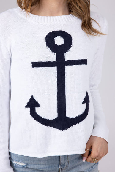 Miracle Anchor Lightweight Sweater for Women in Ivory