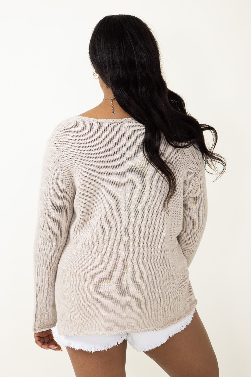 Miracle Lake Life Sweater for Women in Khaki 