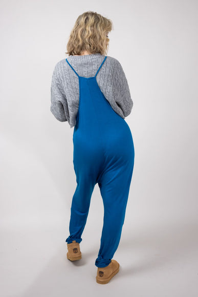 Outer Pocket Onesie for Women in Teal
