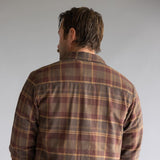 North River Lined Shirt Jacket for Men in Brown