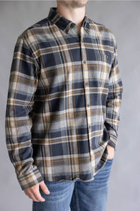 North River Brushed Cotton Shirt for Men in Barn | NRM6500-BARN