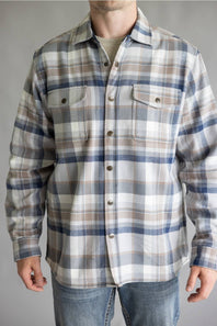 North River Twill Shacket for Men in Cloudburst | NRM8078-CLOUDBURST