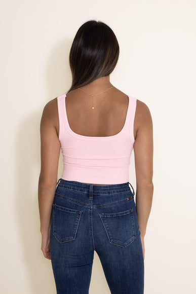 NikiBiki Chevron Ribbed Brami for Women in Light Pink