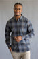 North River Brushed Cotton Shirt for Men in Cloudburst